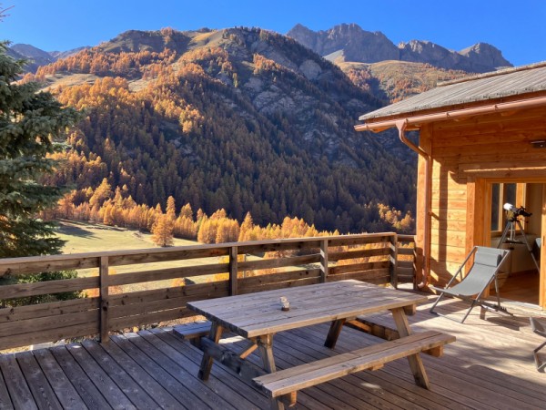 Chalet soleniou - la terrasse